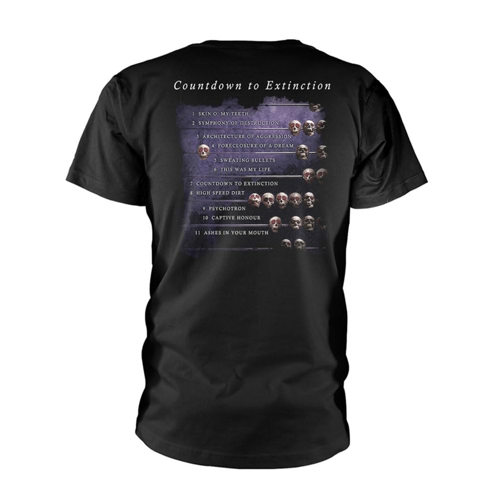 Megadeth Countdown to Extinction T-Shirt, Multicoloured, M
